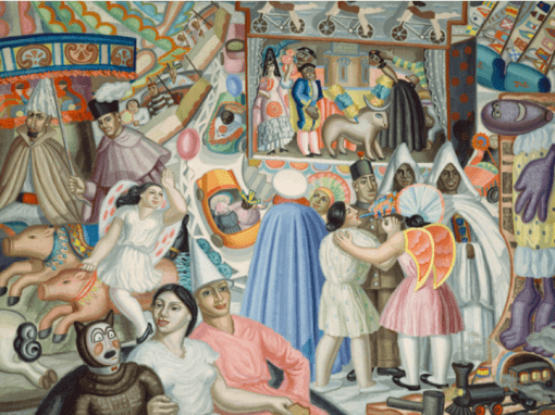Maruja Mallo. Kermes, 1928. Centre Pompidou. Mujeres artistas surrealistas Maruja Mallo. Kermes, 1928. Centre Pompidou